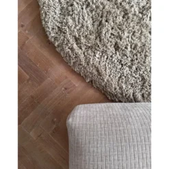 Interieur05 organisch hoogpolig vloerkleed polyester Pilo beige - 340 x 240 cm