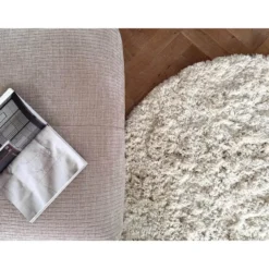 Interieur05 organisch hoogpolig vloerkleed polyester Pilo ivoor/wit - 290 x 2...