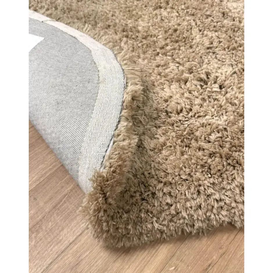 Interieur05 organisch hoogpolig vloerkleed polyester Pilo taupe - 230 x 160 cm