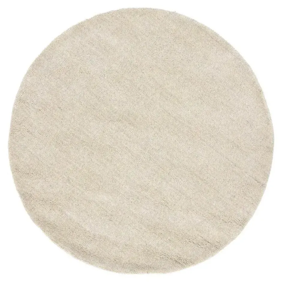 Interieur05 rond berber vloerkleed Nador lichtgrijs - 160 x 160 cm