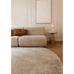 Interieur05 rond berber vloerkleed Nador lichtgrijs - 160 x 160 cm