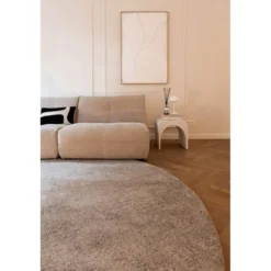 Interieur05 rond berber vloerkleed Nador zand - 160 x 160 cm