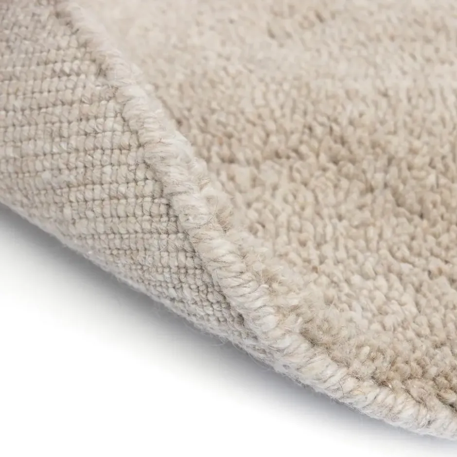 Interieur05 rond berber vloerkleed nador ivoor wit - 160 x 160 cm