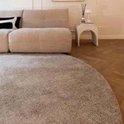 Interieur05 rond berber vloerkleed Nador zand - 200 x 200 cm