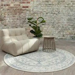 Interieur05 Rond Buitenkleed Blauw Nova - 240 x 240 cm