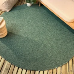Interieur05 rond buitenkleed groen Tone - 240 x 240 cm
