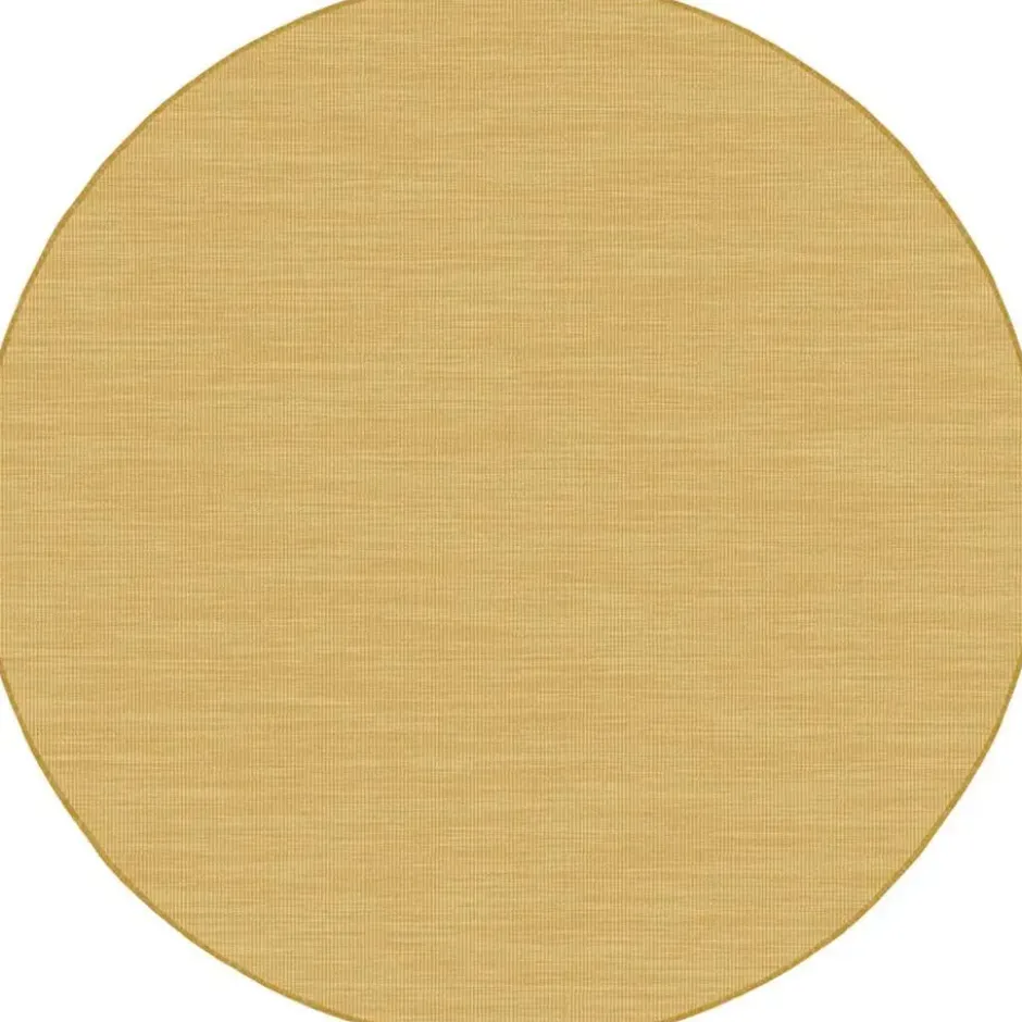 Interieur05 rond buitenkleed geel/okergeel Tone - 240 x 240 cm