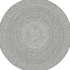 Interieur05 rond buitenkleed grijs Solid - 200 x 200 cm