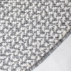 Interieur05 rond buitenkleed grijs Solid - 200 x 200 cm