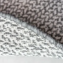 Interieur05 rond buitenkleed grijs Solid - 200 x 200 cm