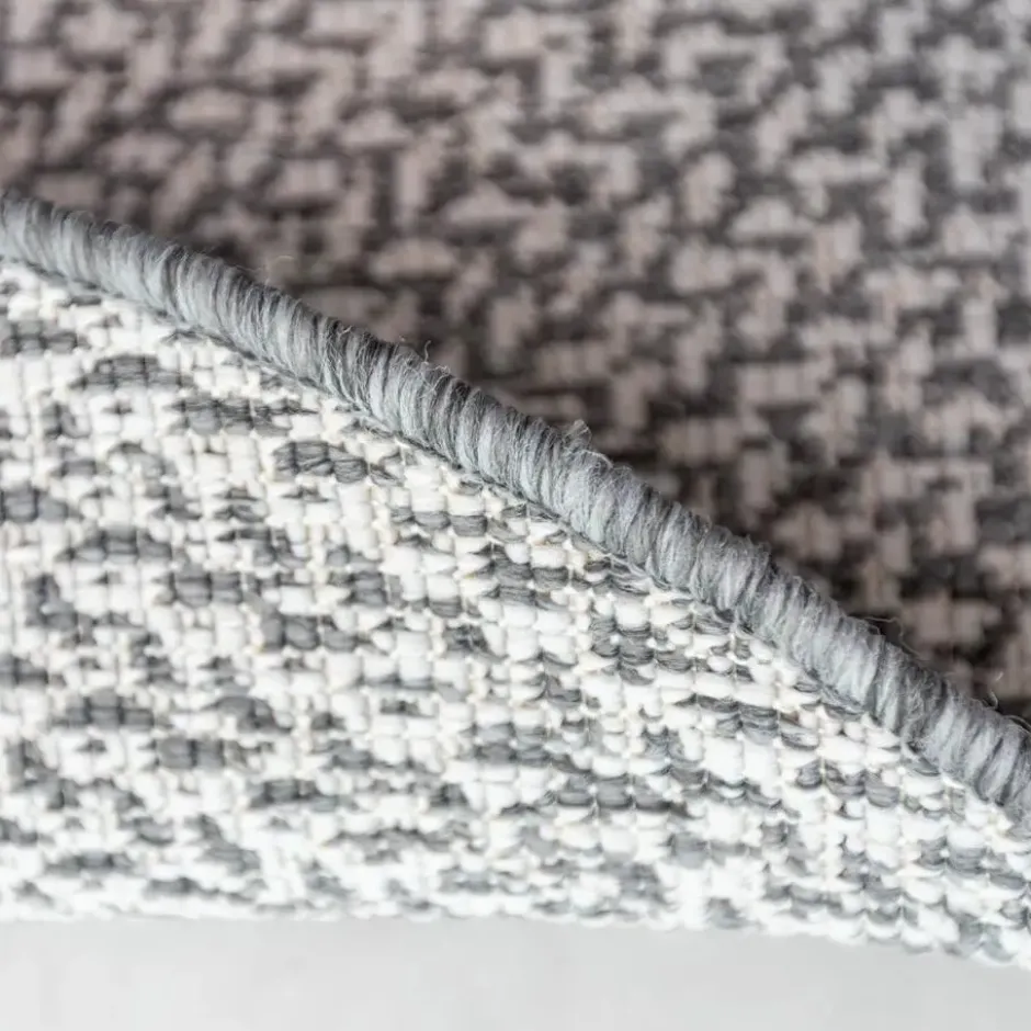 Interieur05 rond buitenkleed grijs Solid - 200 x 200 cm