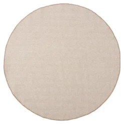 Interieur05 rond buitenkleed jute naturel zigzag - 200 x 200 cm