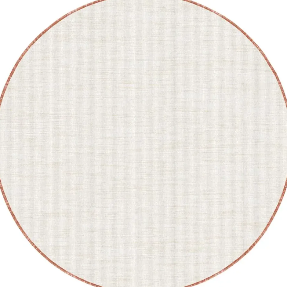 Interieur05 rond buitenkleed roest Tone - 200 x 200 cm