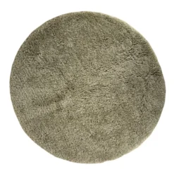 Interieur05 rond hoogpolig vloerkleed polyester Pilo groen - 290 x 200 cm