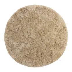Interieur05 rond Hoogpolig Vloerkleed Polyester Pilo Beige - 240 x 240 cm
