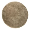 Interieur05 rond hoogpolig vloerkleed polyester Pilo taupe - 290 x 200 cm