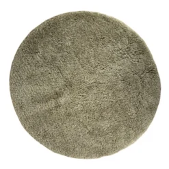 Interieur05 rond hoogpolig vloerkleed polyester Pilo groen - 230 x 160 cm