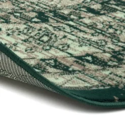 Interieur05 rond vintage vloerkleed Aila groen - 120 x 120 cm
