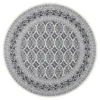 Interieur05 rond vintage vloerkleed Marad grijs/Aantraciet - 200 x 200 cm