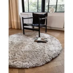 Interieur05 rond vloerkleed Fender wit/creme - 160 x 160 cm