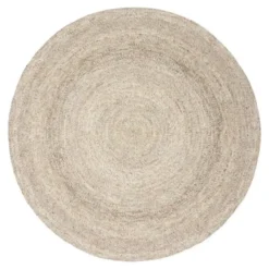 Interieur05 rond vloerkleed Gapo grijs/bruin - 150 x 150 cm