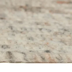 Interieur05 rond vloerkleed Gapo beige/wit - 150 x 150 cm