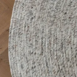 Interieur05 rond vloerkleed Gapo beige/wit - 250 x 250 cm