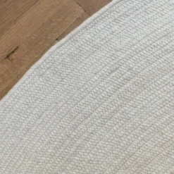 Interieur05 rond vloerkleed Gapo wit - 220 x 220 cm
