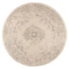 Interieur05 rond vloerkleed Keshan zand/beige - 190 x 190 cm
