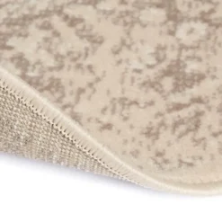 Interieur05 rond vloerkleed Keshan zand/beige - 190 x 190 cm