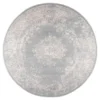 Interieur05 rond vloerkleed Keshan grijs - 190 x 190 cm