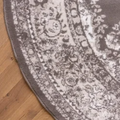Interieur05 rond vloerkleed Keshan taupe/bruin - 190 x 190 cm