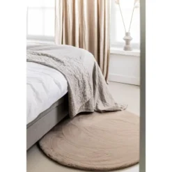 Interieur05 rond vloerkleed Lux beige/taupe - 240 x 240 cm