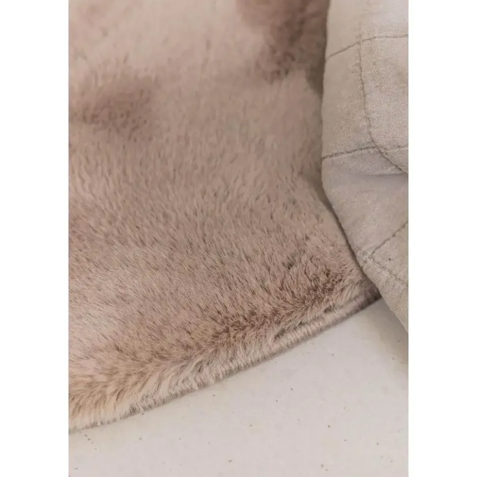 Interieur05 rond vloerkleed Lux beige/taupe - 240 x 240 cm