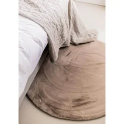 Interieur05 rond vloerkleed Lux beige/taupe - 200 x 200 cm