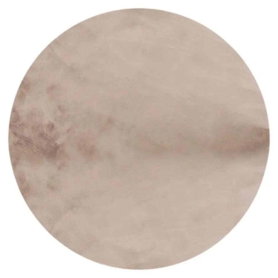 Interieur05 rond vloerkleed Lux beige/taupe - 160 x 160 cm