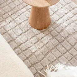 Interieur05 Scandinavisch vloerkleed Malin zand - 330 x 240 cm