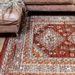 Interieur05 Vintage Vloerkleed Aila Rood/Oranje - 280 x 190 cm