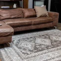 Interieur05 Vintage Vloerkleed Aila Taupe - 280 x 190 cm
