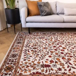 Interieur05 vintage Vloerkleed Nazly Creme/Oranje - 230 x 160 cm