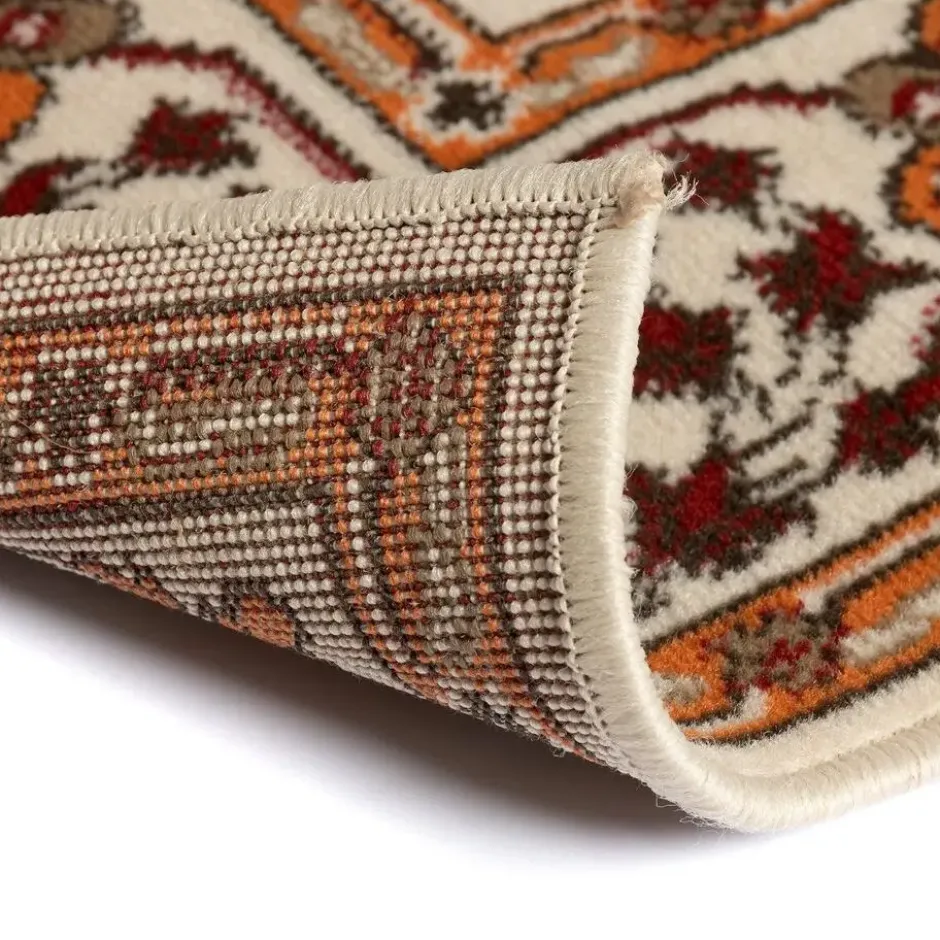 Interieur05 vintage Vloerkleed Nazly Creme/Oranje - 230 x 160 cm