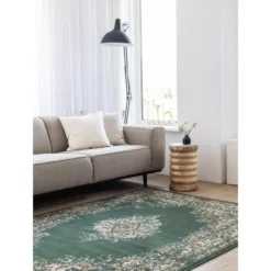 Interieur05 Vintage Vloerkleed Keshan groen - 190 x 280 cm