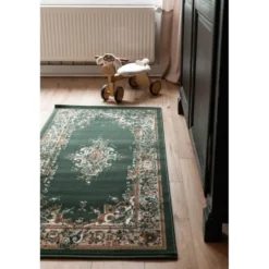 Interieur05 Vintage Vloerkleed Keshan groen - 190 x 280 cm