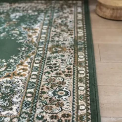 Interieur05 Vintage Vloerkleed Keshan groen - 190 x 280 cm