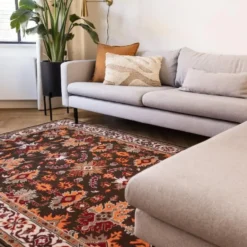 Interieur05 vintage Vloerkleed Funda Creme/Oranje - 230 x 160 cm