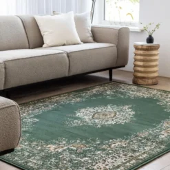Interieur05 Vintage Vloerkleed Keshan groen - 330 x 240 cm