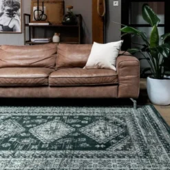 Interieur05 Vintage Vloerkleed Aila Groen - 230 x 160 cm