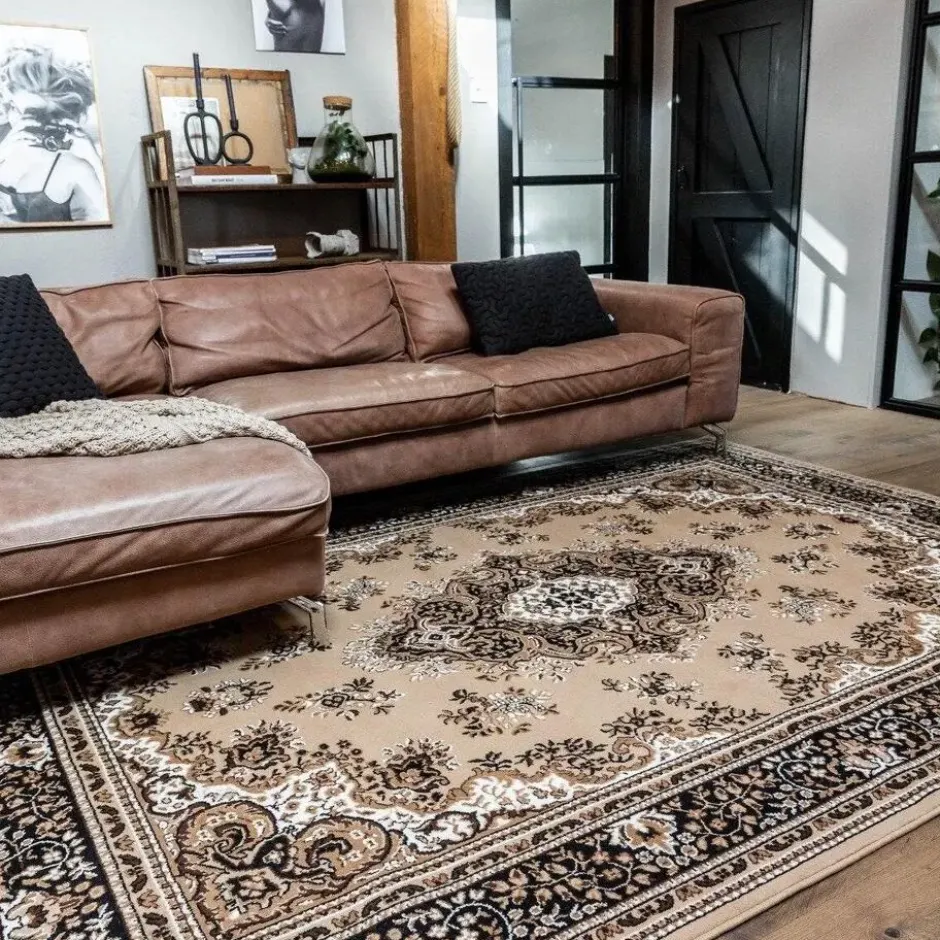 Interieur05 vintage Vloerkleed Perzisch Nain bruin - 320 x 235 cm