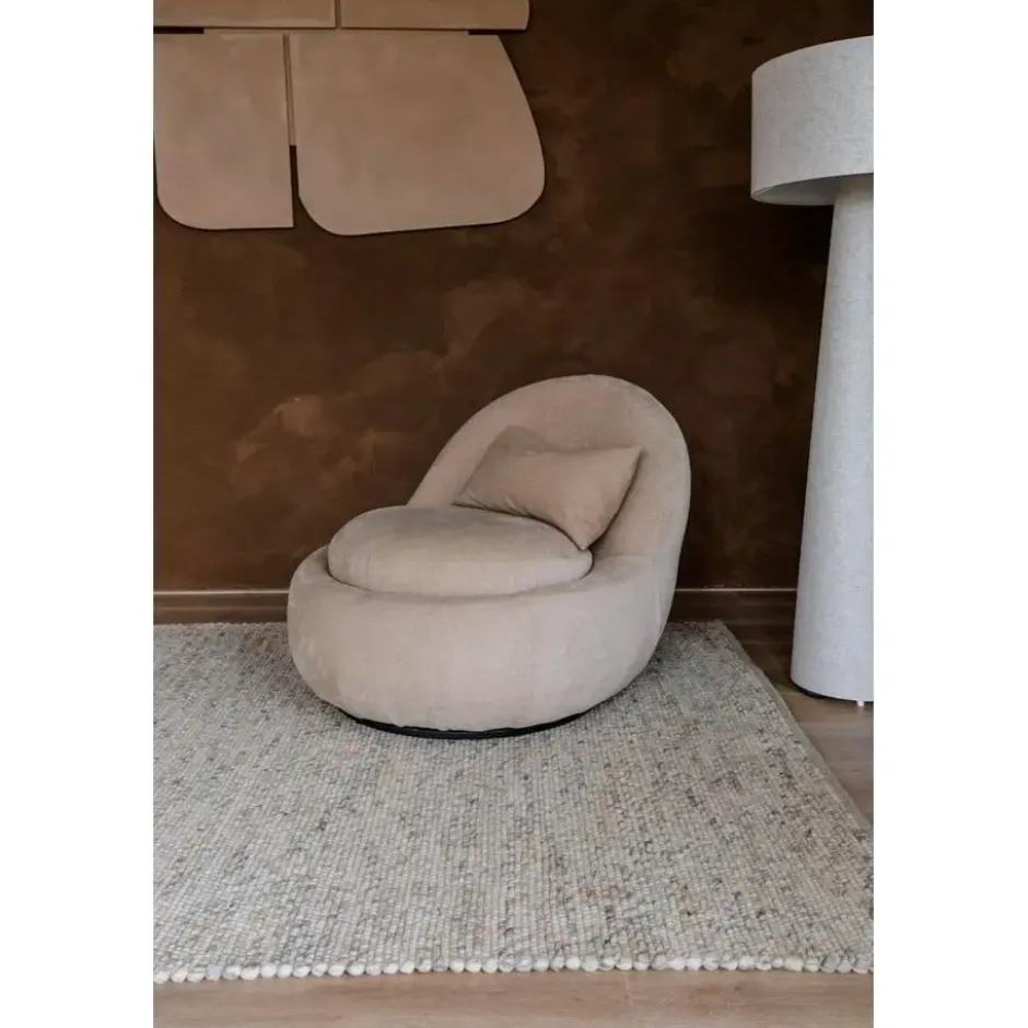 Interieur05 Wollen Vloerkleed beige/wit gemeleerd Vik - 230 x 160 cm