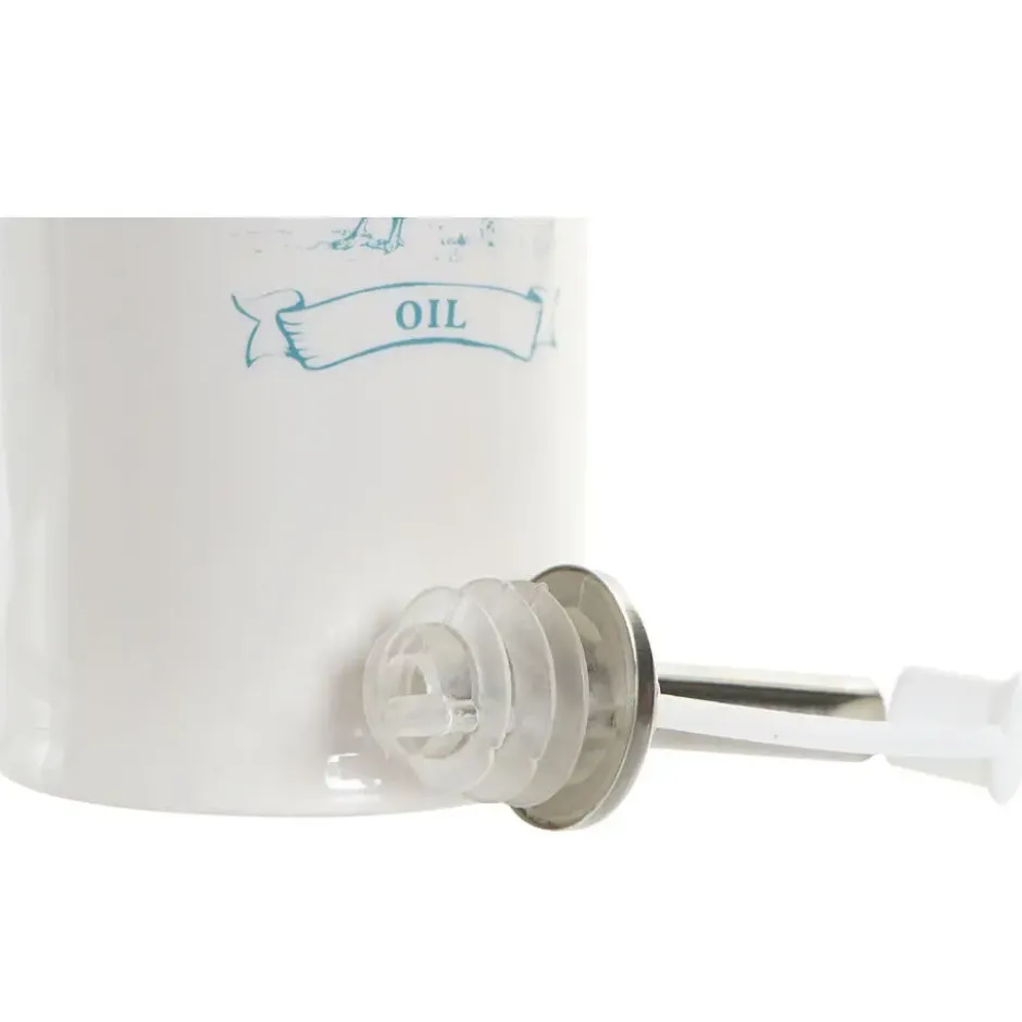 Items Azijn en olie flessen - 2x - stenen - schenktuit - 400 ml